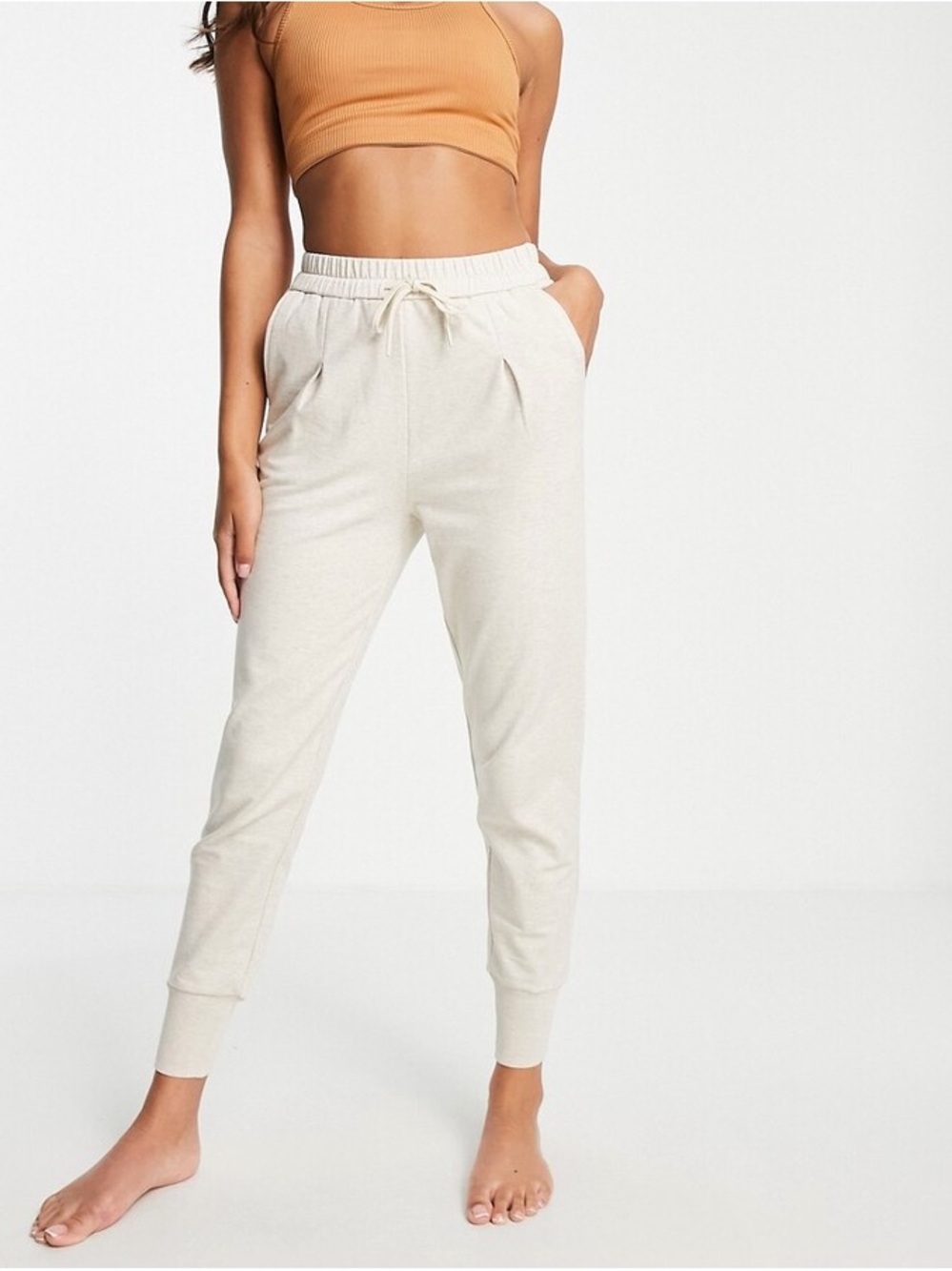 Varley Keswick Joggers in Sand / Beige Cream sz Small